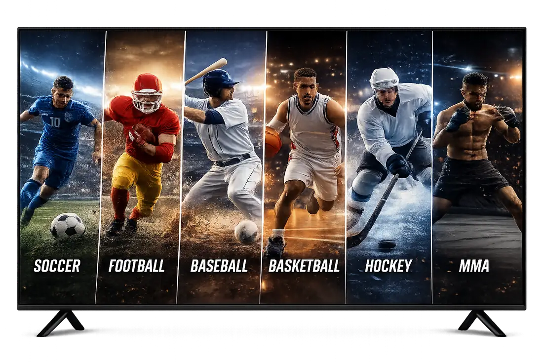 Live soccer, football, baseball, basketball, hockey, and MMA streaming in 4K on SolTeca IPTV Live soccer, football, baseball, basketball, hockey, and MMA streaming in 4K on SolTeca IPTV